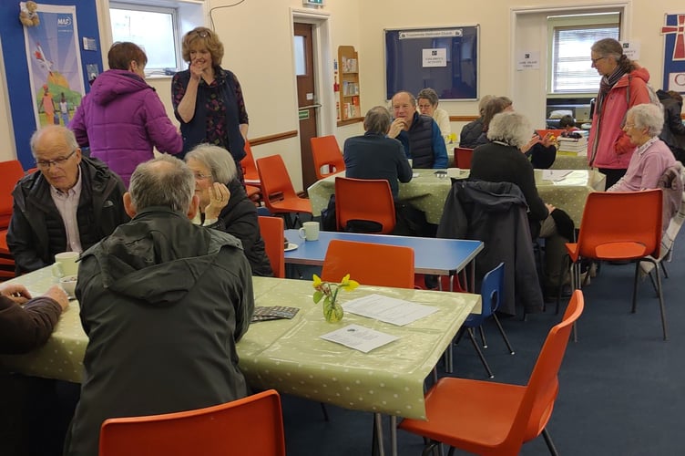 At the Fair Share coffee morning. 