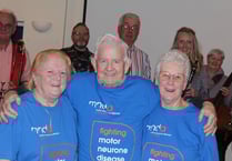 Band night at Crediton Football Club raised £1,100 for MND Assn
