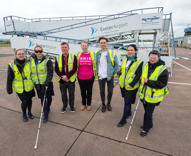 Exeter Airport and RNIB lead the way on sight loss awareness sessions
