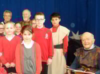 104th birthday celebration for John at Hayward's School
