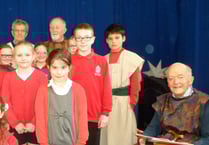 104th birthday celebration for John at Hayward's School

