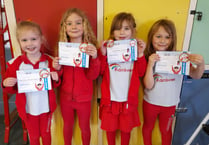 Silver Awards for four Crediton Rainbows
