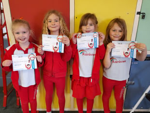 Silver Awards for four Crediton Rainbows
