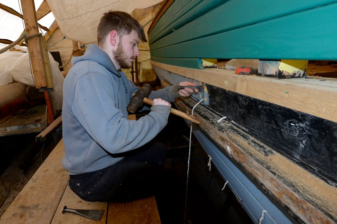 Britannia boat restoration Winkleigh