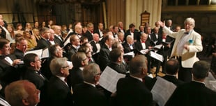 Top Male Choir to visit Crediton
