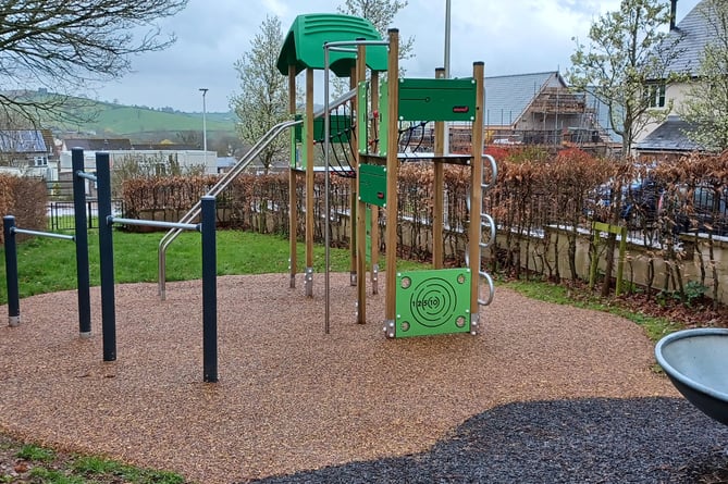 A view of the Creedy View play area.