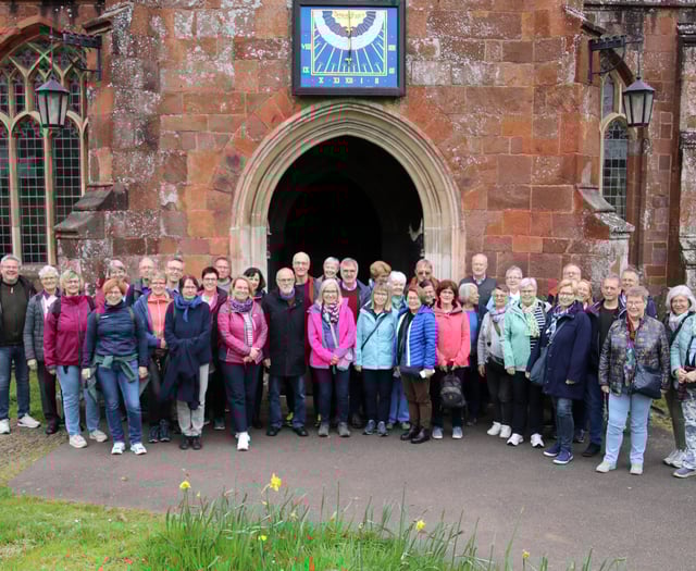 German pilgrims enjoyed visit to Crediton
