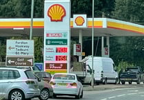 Diesel now on sale again in Crediton

