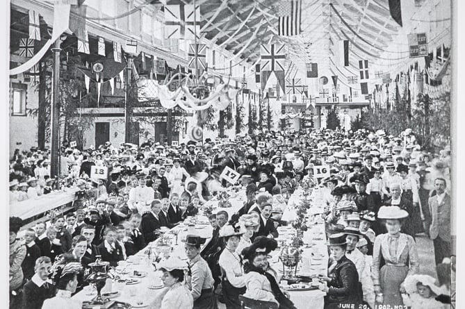 At the Coronation celebrations at Barnstaple in June 1902.