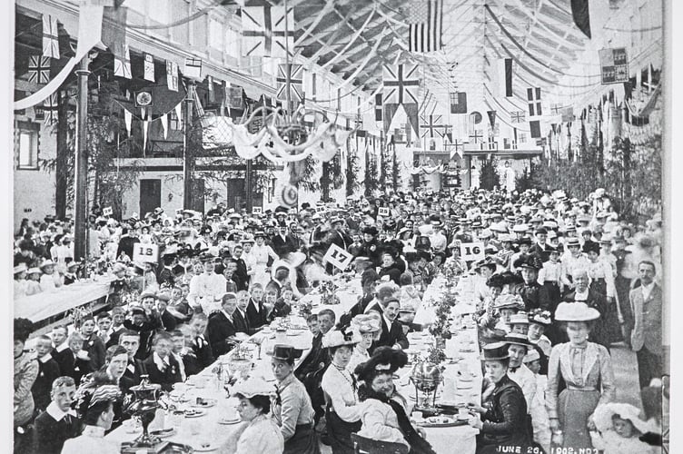 At the Coronation celebrations at Barnstaple in June 1902.
