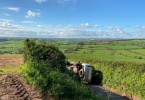 ‘What a beautiful place to crash!’ Driver's lucky escape at Crediton

