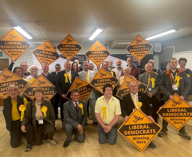 Liberal Democrats take Mid Devon majority with 33 seats
