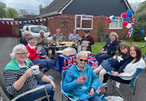 Coronation Street Party enjoyed in Meadow Gardens in Crediton