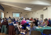 Paul Cleave welcomed back to talk at Cheriton Fitzpaine
