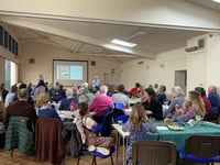 Paul Cleave welcomed back to talk at Cheriton Fitzpaine
