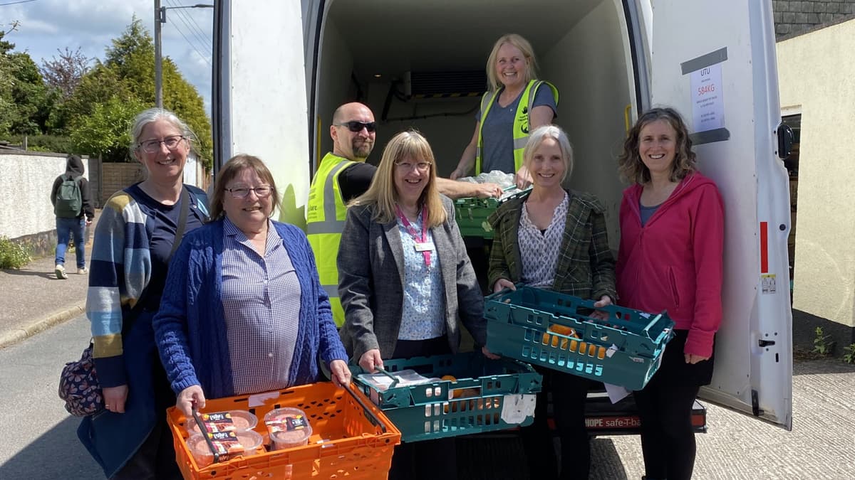 New fridge is a addition to Crediton Community Food Larder
