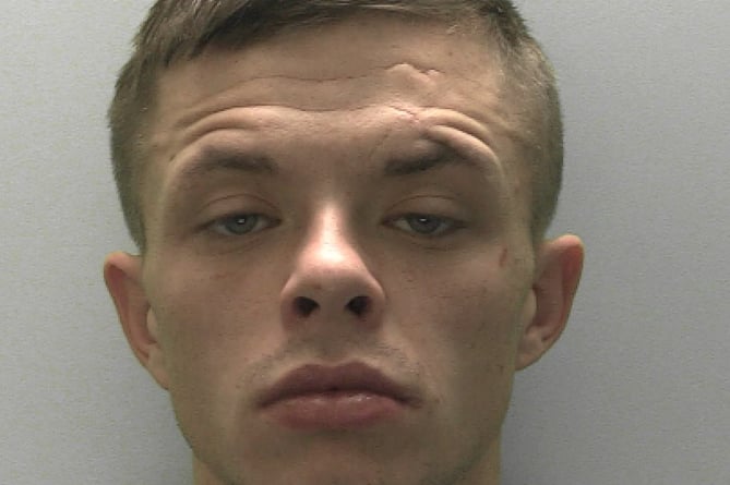 DRUGGED up intruder Connor Sidell has been jailed for a night time raid in which came face to face with a terrified home owner.ÊPicture: Police 25-5-23 