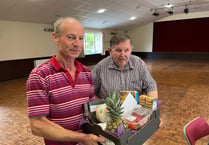 Tony thanked for 35 years' service to Sandford Parish Hall
