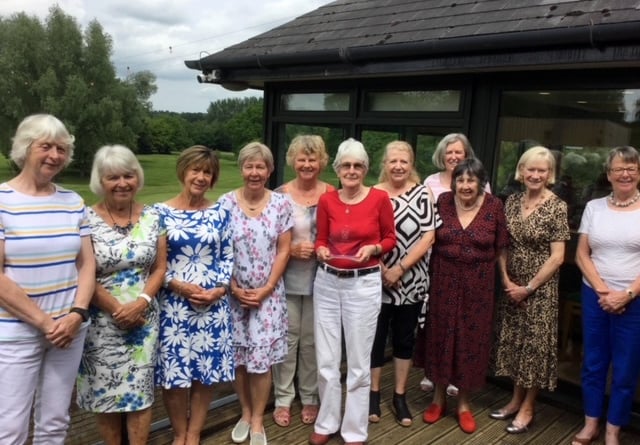 The past ladies captains who took part in the annual golf competition at Downes Crediton Golf Club.
