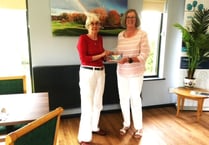 Joyce Gilg past Ladies Captains winner at Downes Crediton Golf Club
