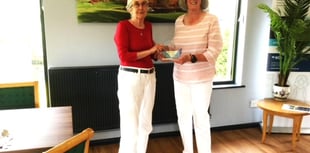 Joyce Gilg past Ladies Captains winner at Downes Crediton Golf Club
