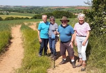 Posbury area venture for Crediton Walk and Talk group
