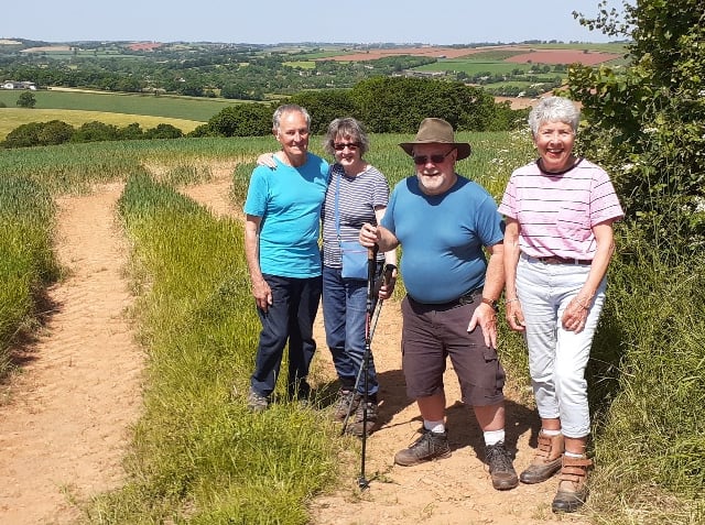 Posbury area venture for Crediton Walk and Talk group
