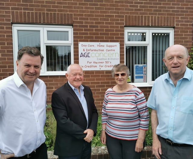MP joins appeal for volunteers at Age Concern Crediton
