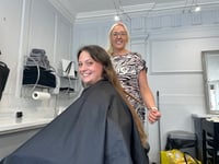 Josie, who suffers from episodes of hair loss has haircut for charity
