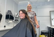 Josie, who suffers from episodes of hair loss has haircut for charity
