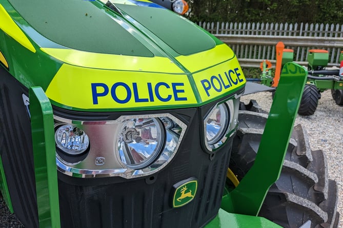 The Devon and Cornwall Police tractor.
