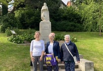 Second Coronation Walk in Crediton took place  in brilliant sunshine