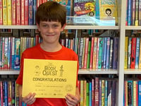 Frank reads 150 books on The Secret Book Quest challenge
