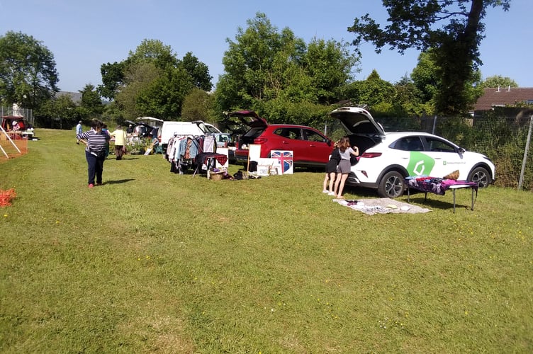 At Lapford Car Boot Sale.