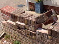 Yeoford woman lost patience with DPD after van damaged her wall
