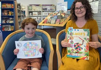 A colourful Elmer Day at Crediton Library