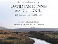 All welcome at funeral of much-loved mechanic David MacCullock