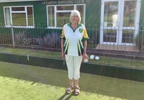 Crediton’s Anne is Unbadged Ladies Singles bowling champion 
