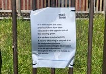 Crediton park benches relocated ‘to deter criminal activity’
