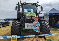 Devon and Cornwall Police tractor named 'Optimus Crime'
