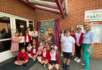 Mural unveiled at Hayward’s Primary School in Crediton