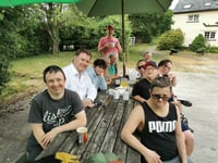 Housemates at Exbourne Farm host visit from local MP
