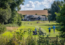 Across the green for Crediton Walk and Talk
