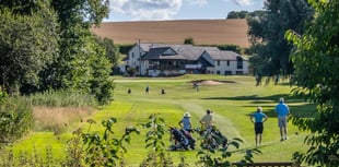 Across the green for Crediton Walk and Talk
