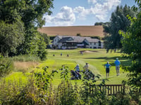 Across the green for Crediton Walk and Talk
