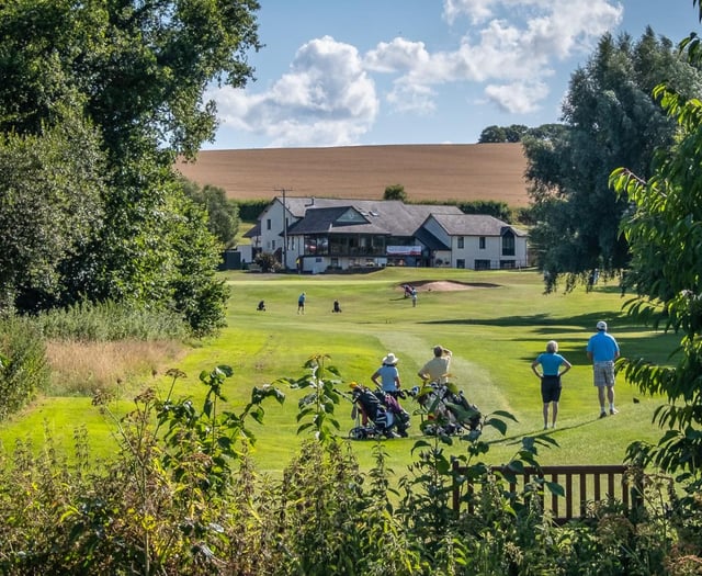 Across the green for Crediton Walk and Talk
