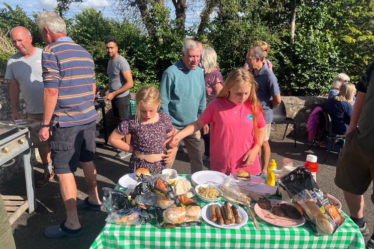 At the Boules and Barbecue event.