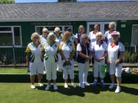Crediton Bowling Club member Liz leads the way to Leamington!
