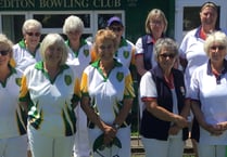 Crediton Bowling Club member Liz leads the way to Leamington!
