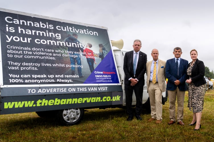 Left to right: David Sidwick, Dorset PCC, Mark Shelford, Avon and Somerset PCC, Philip Wilkinson, Wiltshire PCC and Alison Hernandez, Devon and Cornwall PCC.